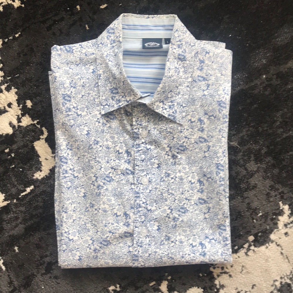 100% cotton floral Italian shirt